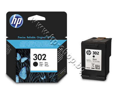 F6U66AE ������ HP 302, Black