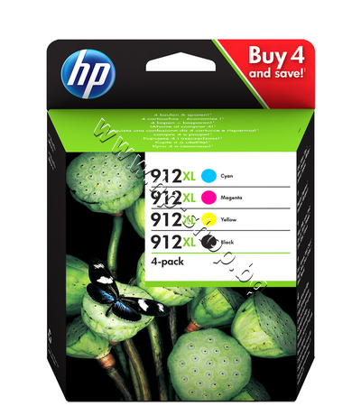 3YP34AE ������� HP 912XL combo 4-pack, 4 �����