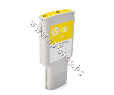 F9K02A ������� HP 745, Yellow (300 ml)