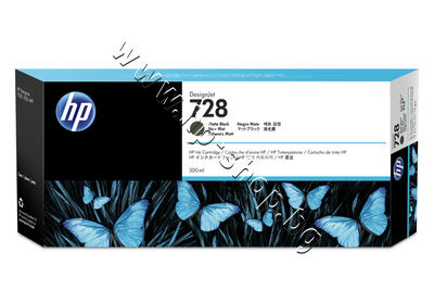 F9J68A ������� HP 728, Matte Black (300 ml)
