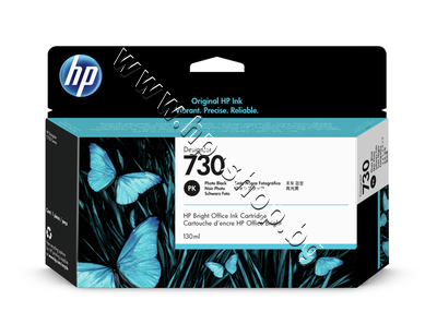 P2V67A ������� HP 730, Photo Black (130 ml)