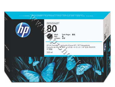 C4871A ������� HP 80, Black (350 ml)