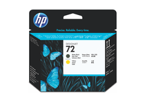 ������� � ����� �� �������������� �������� � ����� HP 72, Matte Black + Yellow