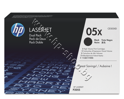 CE505XD ����� HP 05X �� P2055 2-pack (2x6.5K)
