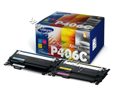 SU375A ����� Samsung CLT-P406C �� SL-C410/C460 4-pack, 4 ����� (4.5K)