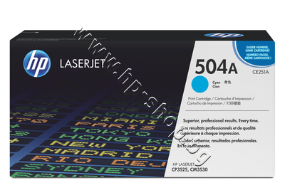 CE251A ����� HP 504A �� CP3525/CM3530, Cyan (7K)