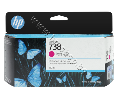 498N6A ������� HP 738, Magenta (130 ml)