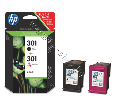 N9J72AE ������ HP 301 combo 2-pack, 4 �����