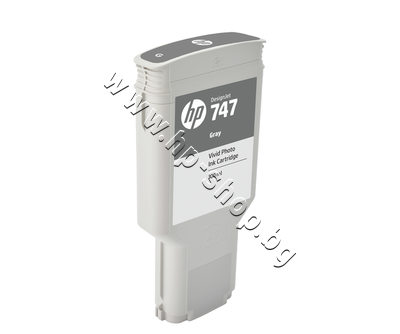 P2V86A ������� HP 747, Gray (300 ml)