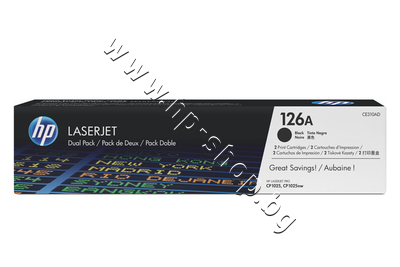 CE310AD ����� HP 126A �� CP1025/M175/M275 2-pack, Black (2x1.2K)