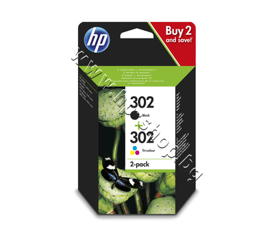 X4D37AE ������ HP 302 combo 2-pack, 4 �����
