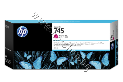 F9K01A ������� HP 745, Magenta (300 ml)