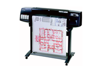 �������������� �������� � ������� � ������ HP DesignJet 1050c Plus