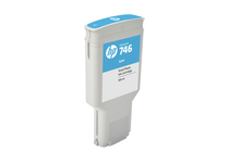 ������� � ����� �� �������������� �������� � ������� HP 746, Cyan (300 ml)